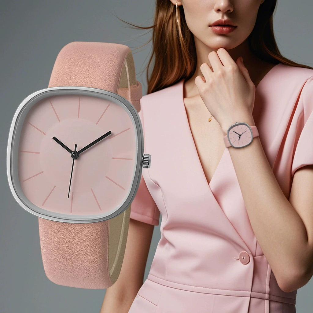 Nouvelle Montre Carrée de Luxe en Cuir pour Femme, Montres-Bracelets Décontractées à Quartz pour Étudiantes, Cadeaux, Reloj Mujer, Horloge Femme