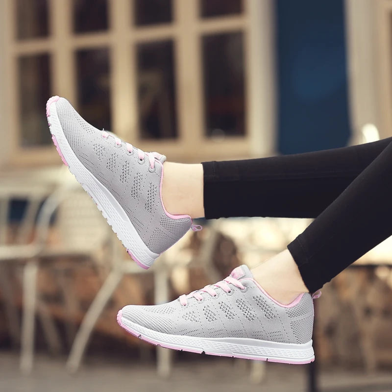 Mode femmes baskets doux femmes vulcaniser baskets chaussures maille été baskets femmes chaussures baskets chaussures femme Tenis Feminino