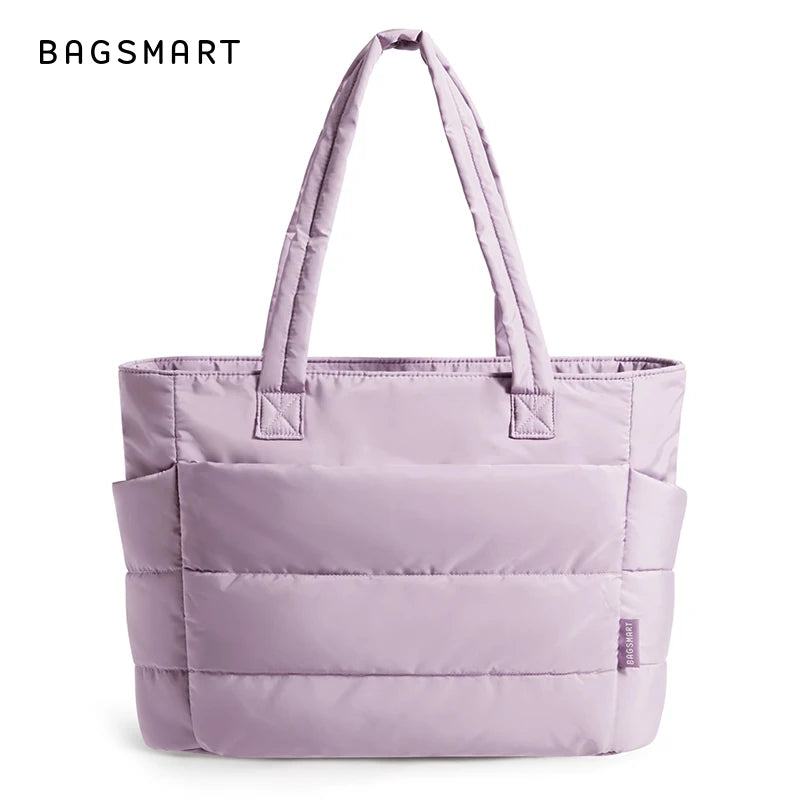 Sac fourre-tout matelassé léger BAGSMART, sac à bandoulière matelassé pour femme, sac à main, sac de voyage, sac de sport avec compartiments